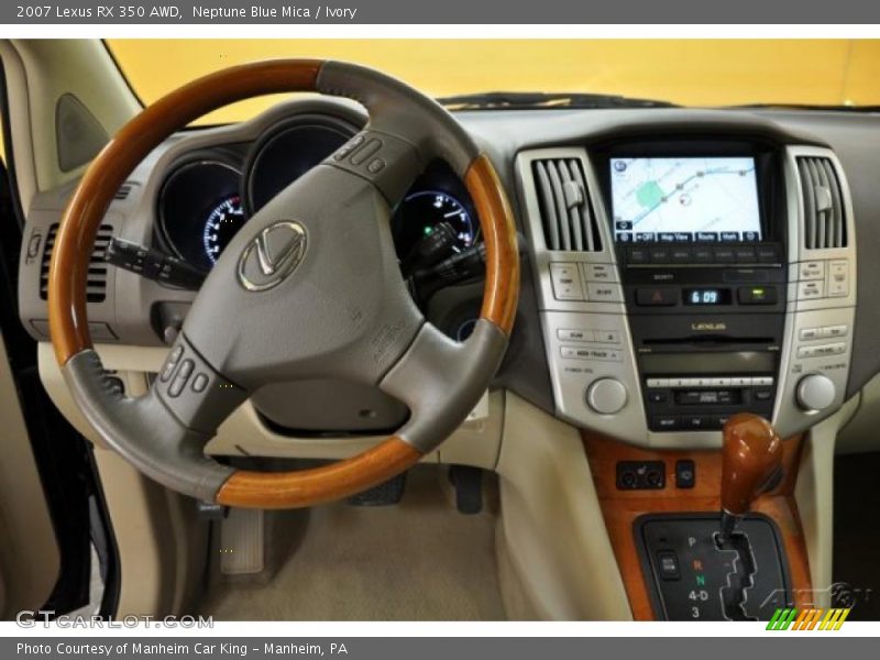 Neptune Blue Mica / Ivory 2007 Lexus RX 350 AWD