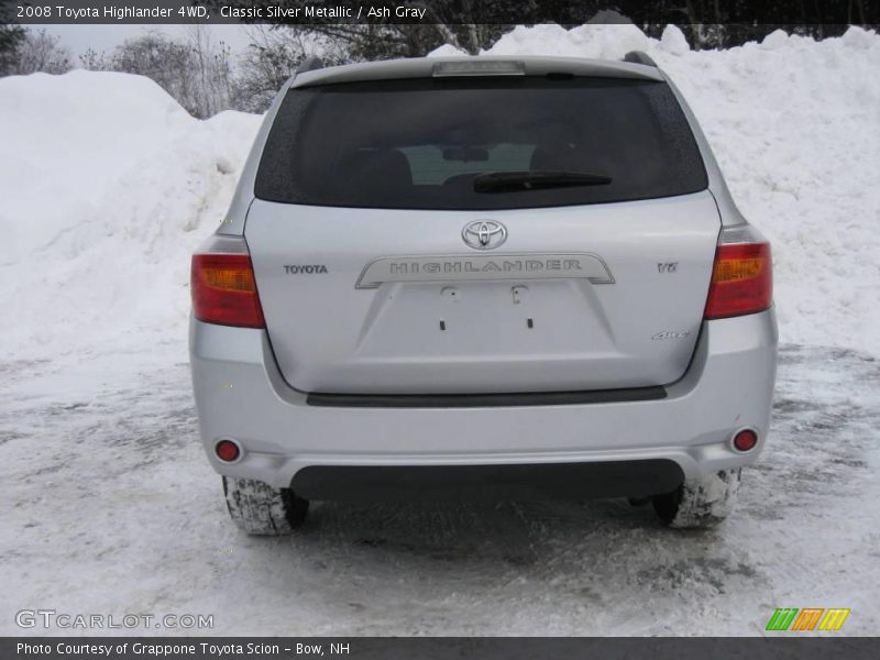 Classic Silver Metallic / Ash Gray 2008 Toyota Highlander 4WD
