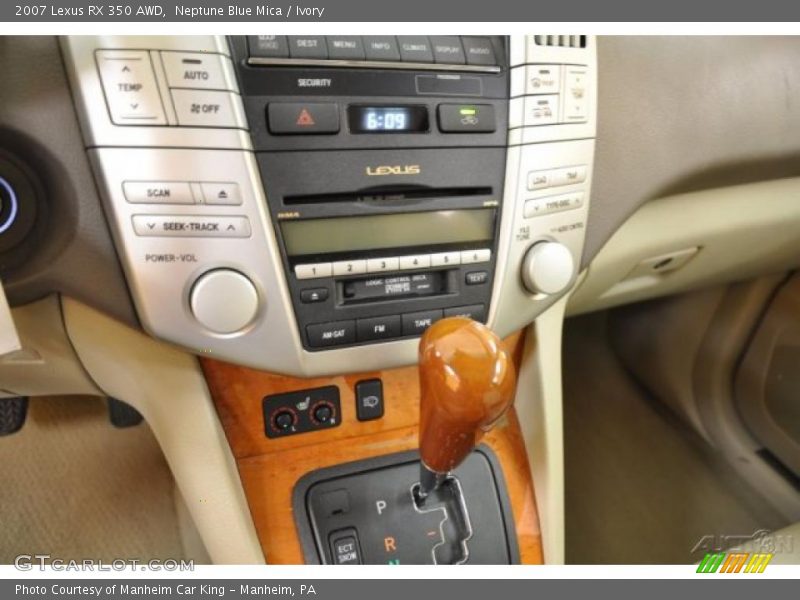 Neptune Blue Mica / Ivory 2007 Lexus RX 350 AWD