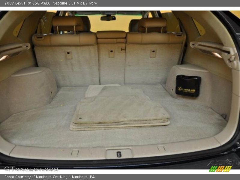 Neptune Blue Mica / Ivory 2007 Lexus RX 350 AWD