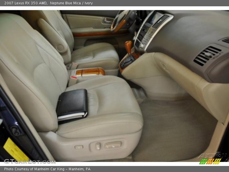 Neptune Blue Mica / Ivory 2007 Lexus RX 350 AWD