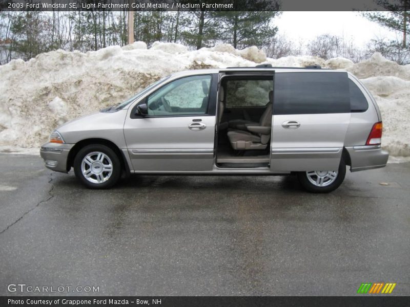 Light Parchment Gold Metallic / Medium Parchment 2003 Ford Windstar SE