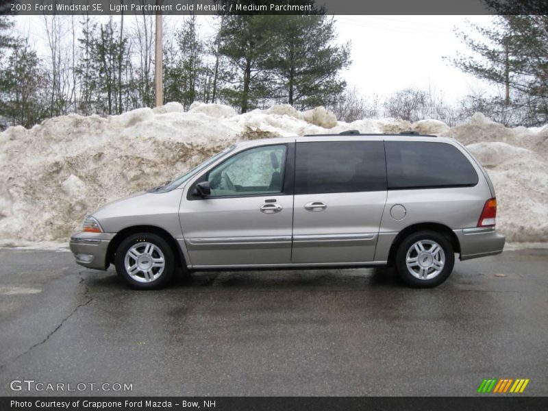 Light Parchment Gold Metallic / Medium Parchment 2003 Ford Windstar SE