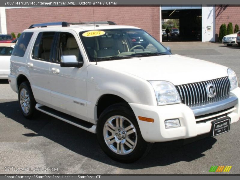 Oxford White / Camel 2007 Mercury Mountaineer Premier AWD