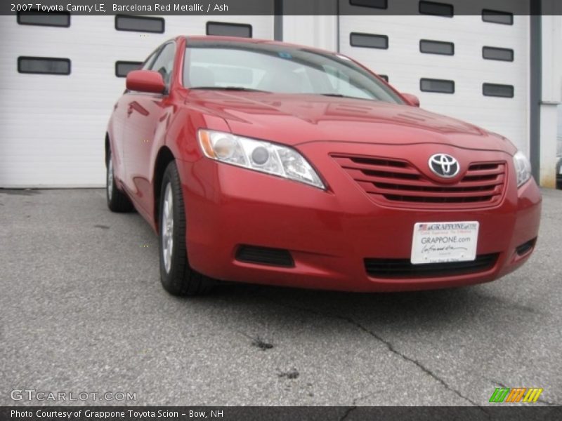 Barcelona Red Metallic / Ash 2007 Toyota Camry LE