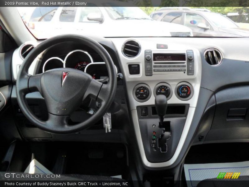 Red Hot Metallic / Ebony 2009 Pontiac Vibe