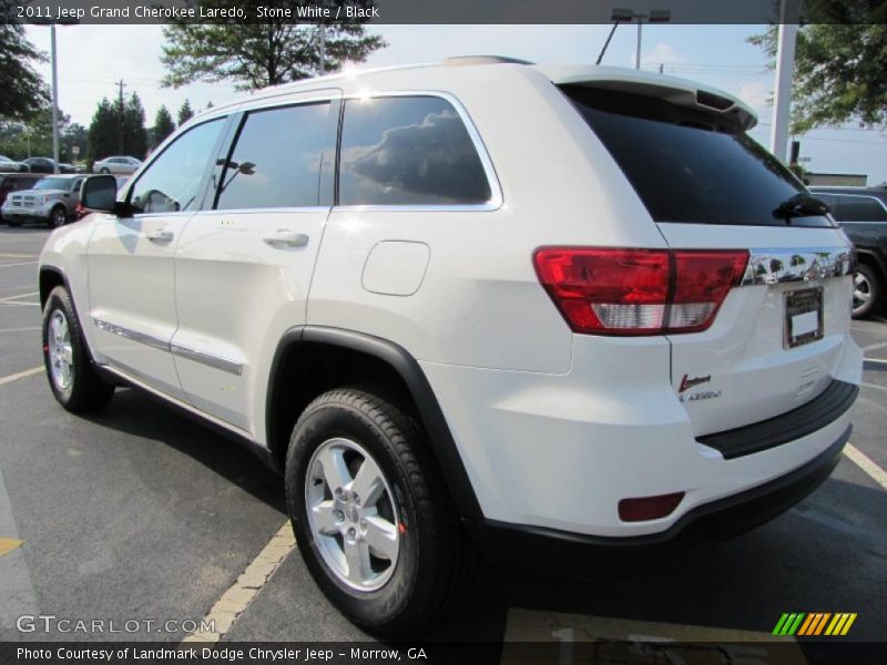 Stone White / Black 2011 Jeep Grand Cherokee Laredo