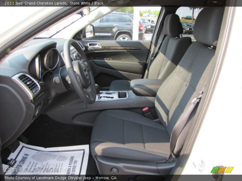 Stone White / Black 2011 Jeep Grand Cherokee Laredo