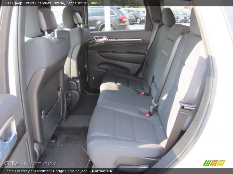 Stone White / Black 2011 Jeep Grand Cherokee Laredo