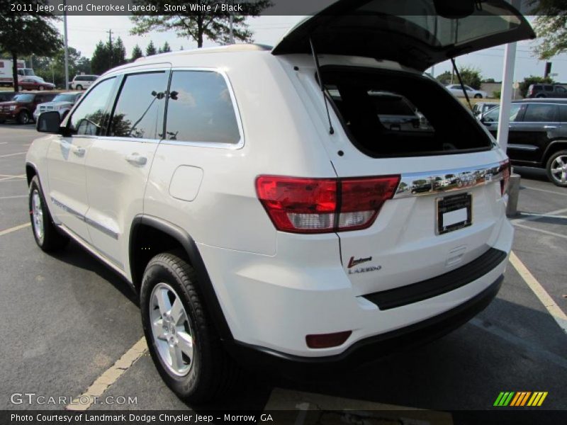 Stone White / Black 2011 Jeep Grand Cherokee Laredo