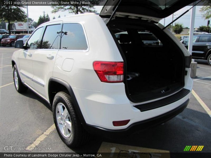 Stone White / Black 2011 Jeep Grand Cherokee Laredo