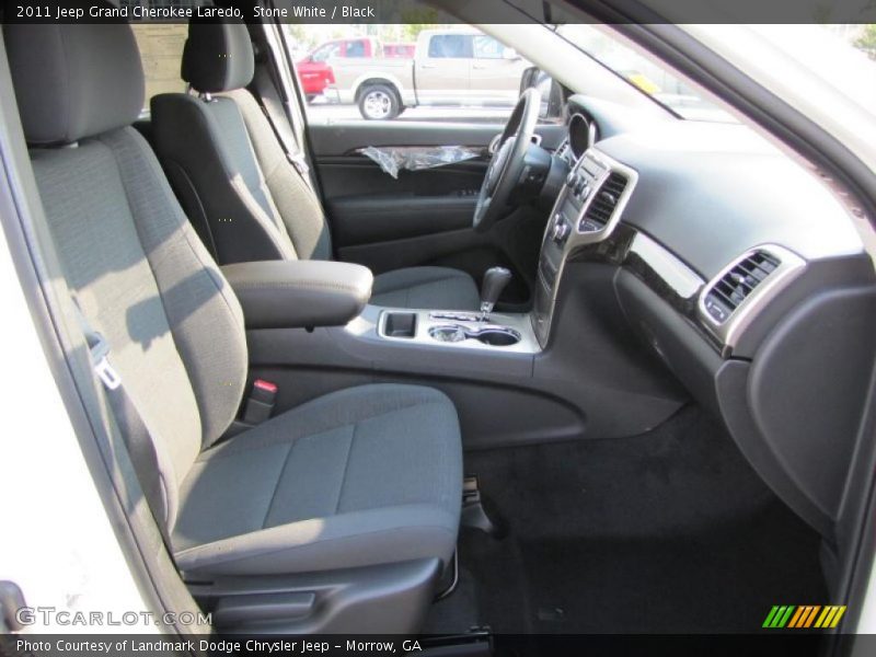 Stone White / Black 2011 Jeep Grand Cherokee Laredo