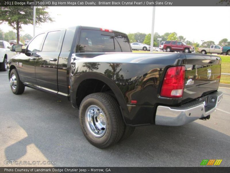 Brilliant Black Crystal Pearl / Dark Slate Gray 2011 Dodge Ram 3500 HD Big Horn Mega Cab Dually