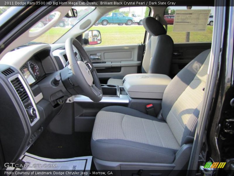 Brilliant Black Crystal Pearl / Dark Slate Gray 2011 Dodge Ram 3500 HD Big Horn Mega Cab Dually