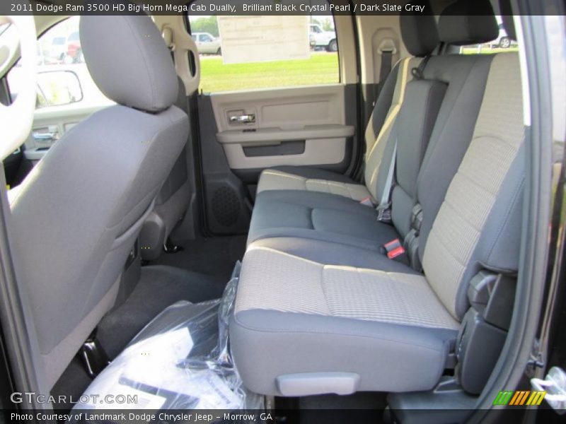 Brilliant Black Crystal Pearl / Dark Slate Gray 2011 Dodge Ram 3500 HD Big Horn Mega Cab Dually