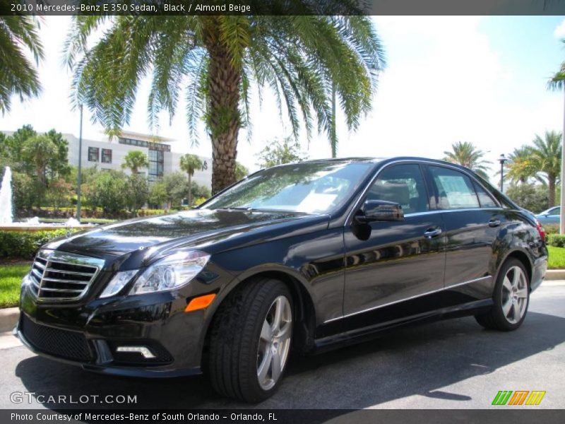 Black / Almond Beige 2010 Mercedes-Benz E 350 Sedan