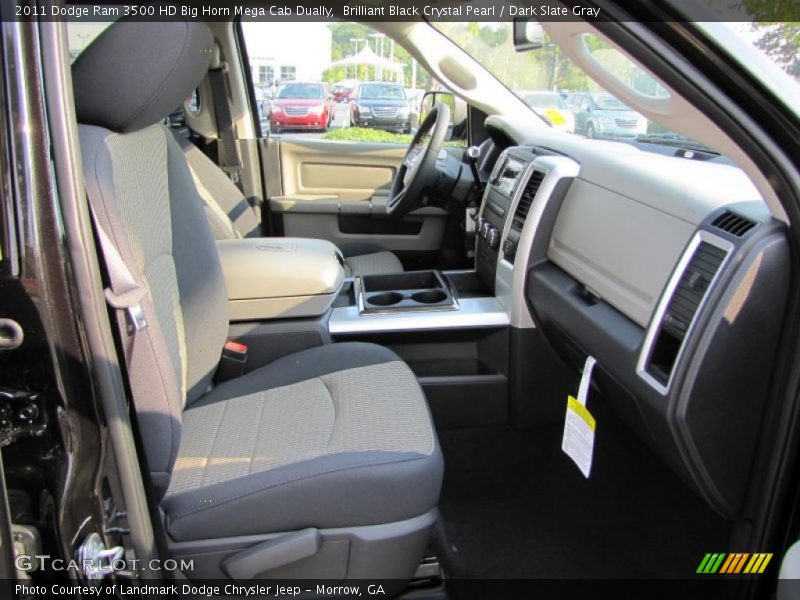 Brilliant Black Crystal Pearl / Dark Slate Gray 2011 Dodge Ram 3500 HD Big Horn Mega Cab Dually