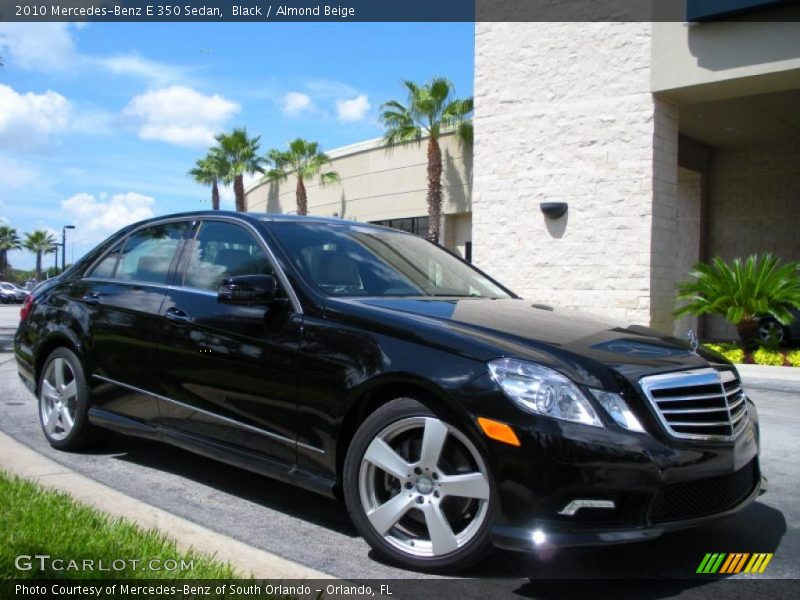 Black / Almond Beige 2010 Mercedes-Benz E 350 Sedan