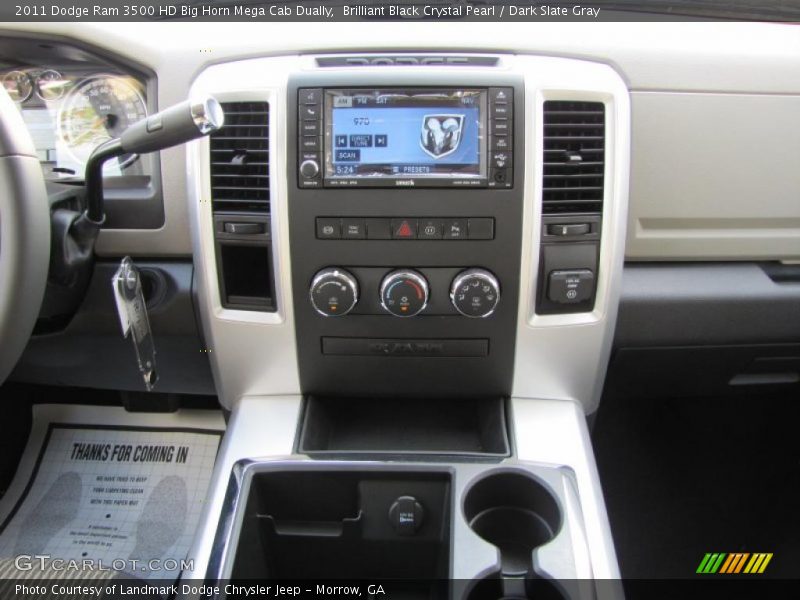 Brilliant Black Crystal Pearl / Dark Slate Gray 2011 Dodge Ram 3500 HD Big Horn Mega Cab Dually
