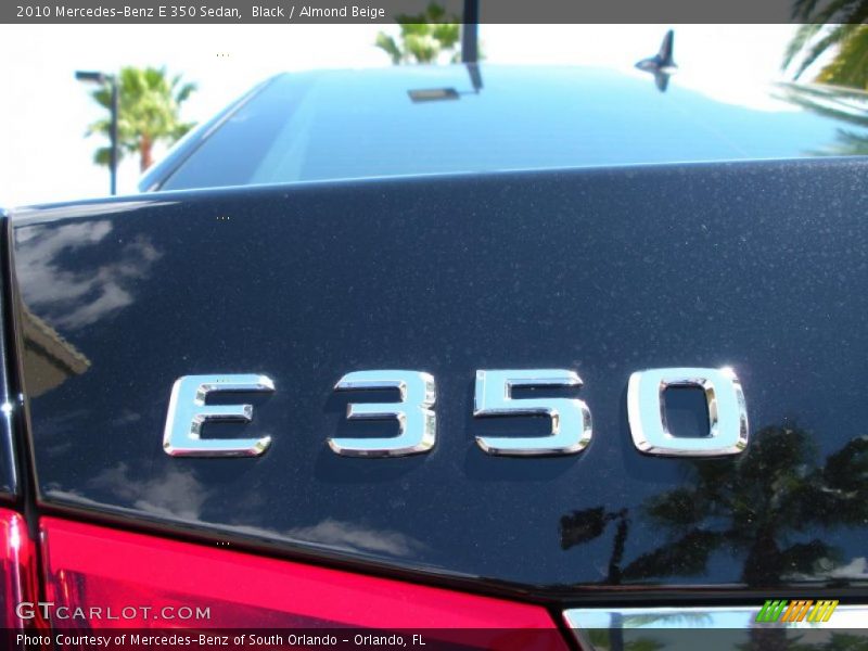 Black / Almond Beige 2010 Mercedes-Benz E 350 Sedan