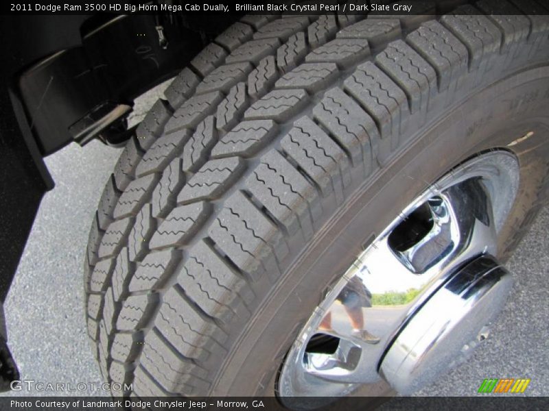 Brilliant Black Crystal Pearl / Dark Slate Gray 2011 Dodge Ram 3500 HD Big Horn Mega Cab Dually