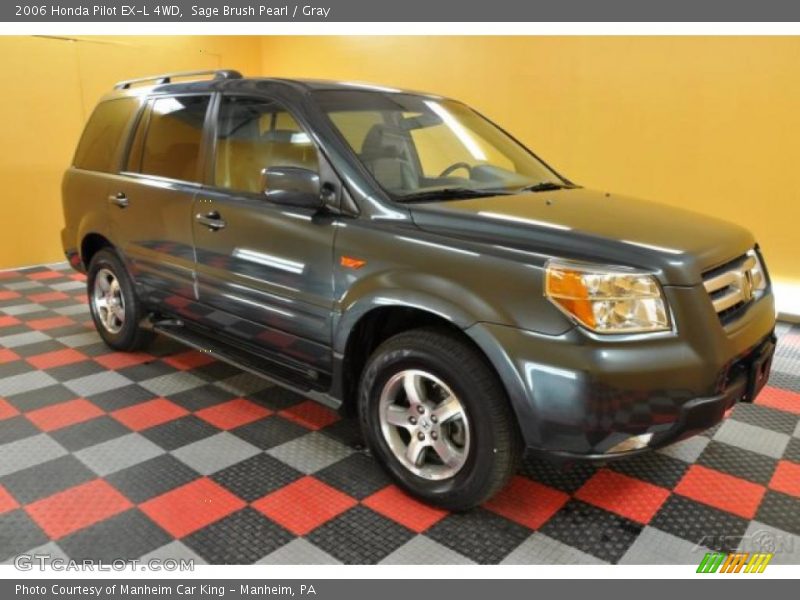 Sage Brush Pearl / Gray 2006 Honda Pilot EX-L 4WD