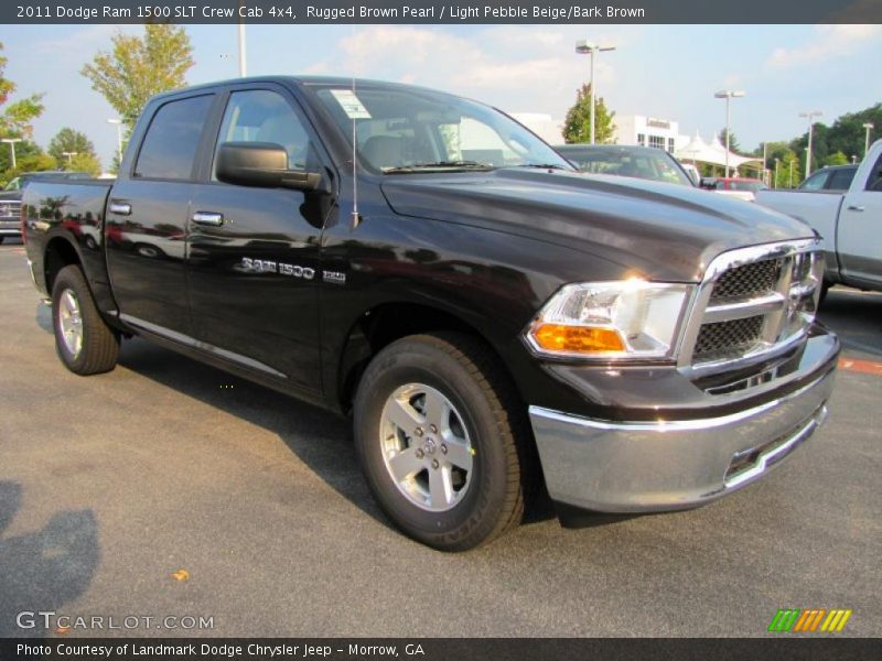 Rugged Brown Pearl / Light Pebble Beige/Bark Brown 2011 Dodge Ram 1500 SLT Crew Cab 4x4