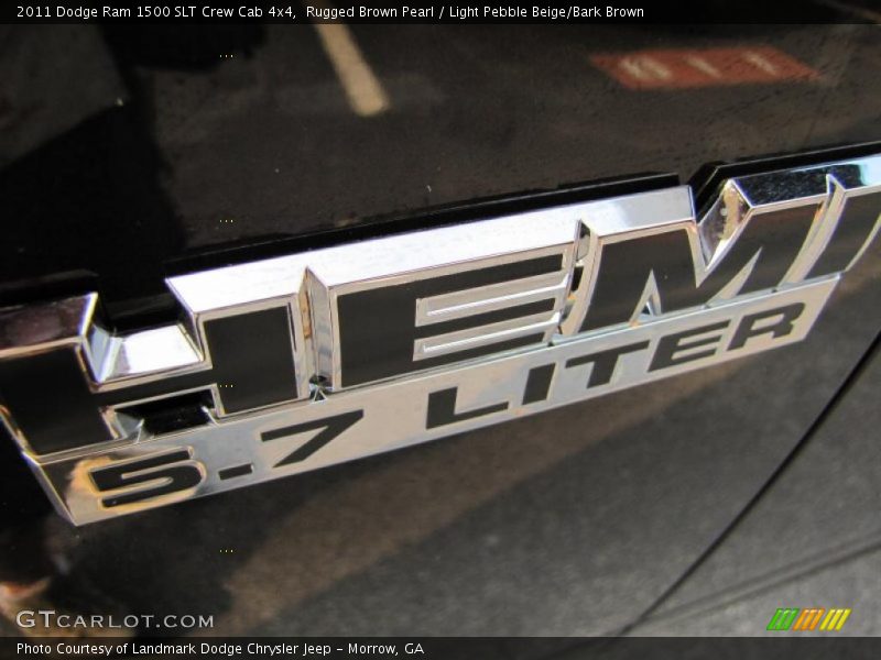 Rugged Brown Pearl / Light Pebble Beige/Bark Brown 2011 Dodge Ram 1500 SLT Crew Cab 4x4
