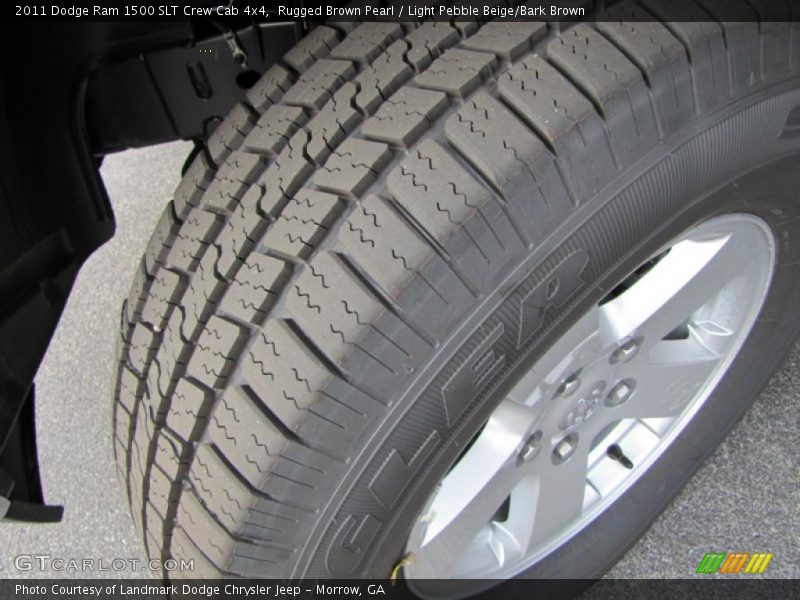 Rugged Brown Pearl / Light Pebble Beige/Bark Brown 2011 Dodge Ram 1500 SLT Crew Cab 4x4