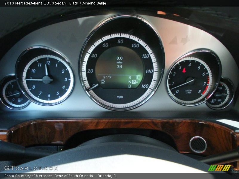 Black / Almond Beige 2010 Mercedes-Benz E 350 Sedan