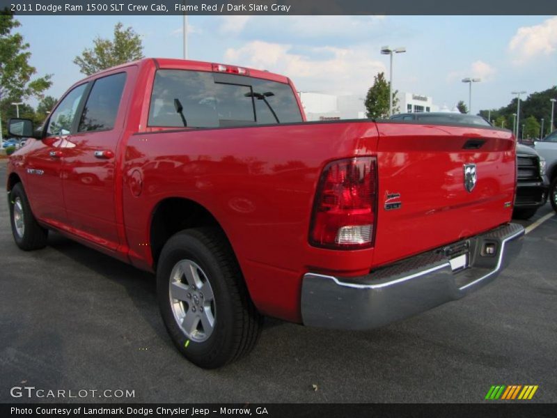 Flame Red / Dark Slate Gray 2011 Dodge Ram 1500 SLT Crew Cab