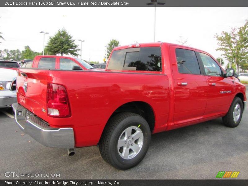 Flame Red / Dark Slate Gray 2011 Dodge Ram 1500 SLT Crew Cab