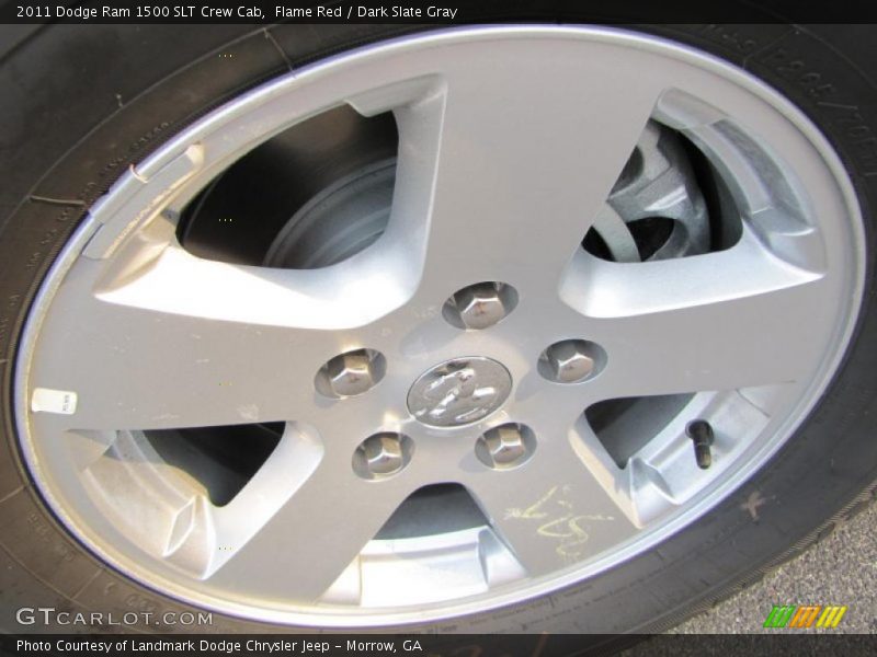 Flame Red / Dark Slate Gray 2011 Dodge Ram 1500 SLT Crew Cab