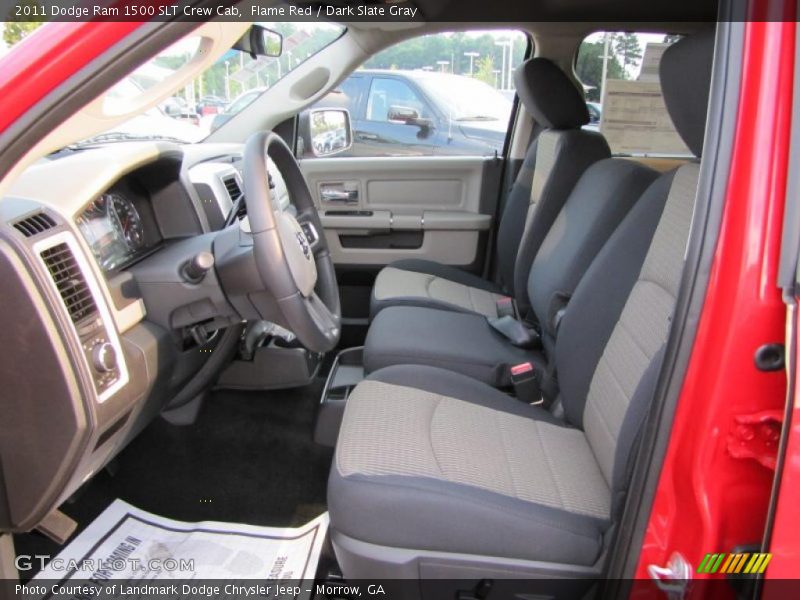 Flame Red / Dark Slate Gray 2011 Dodge Ram 1500 SLT Crew Cab
