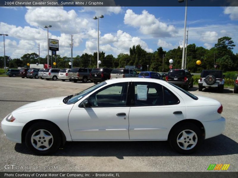 Summit White / Graphite 2004 Chevrolet Cavalier Sedan