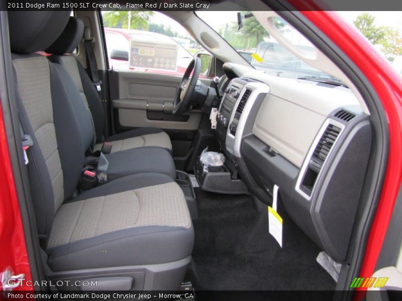 Flame Red / Dark Slate Gray 2011 Dodge Ram 1500 SLT Crew Cab