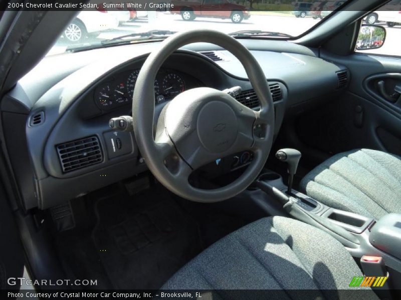 Summit White / Graphite 2004 Chevrolet Cavalier Sedan
