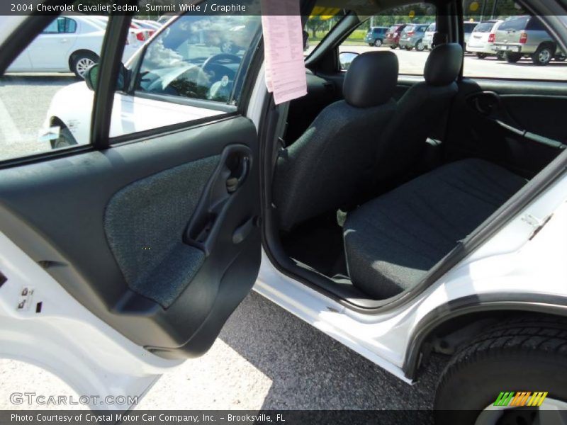 Summit White / Graphite 2004 Chevrolet Cavalier Sedan