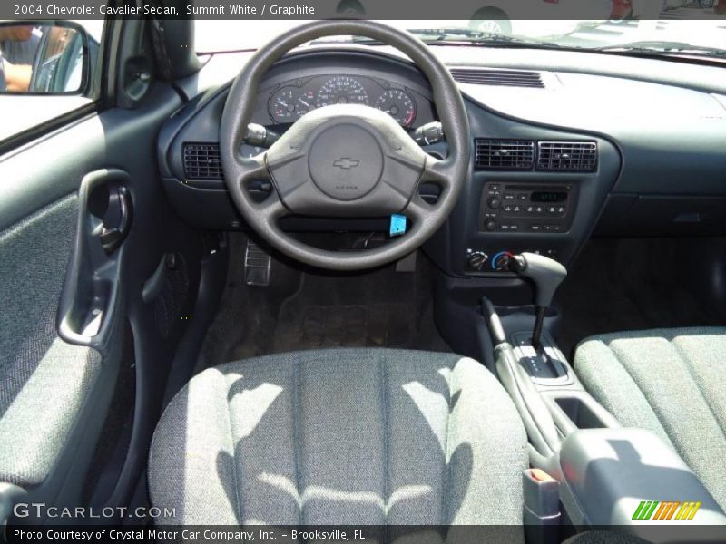Summit White / Graphite 2004 Chevrolet Cavalier Sedan