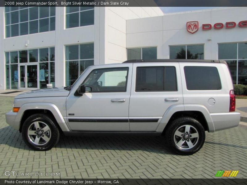 Bright Silver Metallic / Dark Slate Gray 2008 Jeep Commander Sport