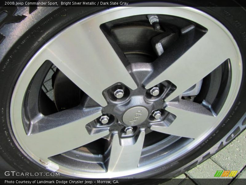 Bright Silver Metallic / Dark Slate Gray 2008 Jeep Commander Sport