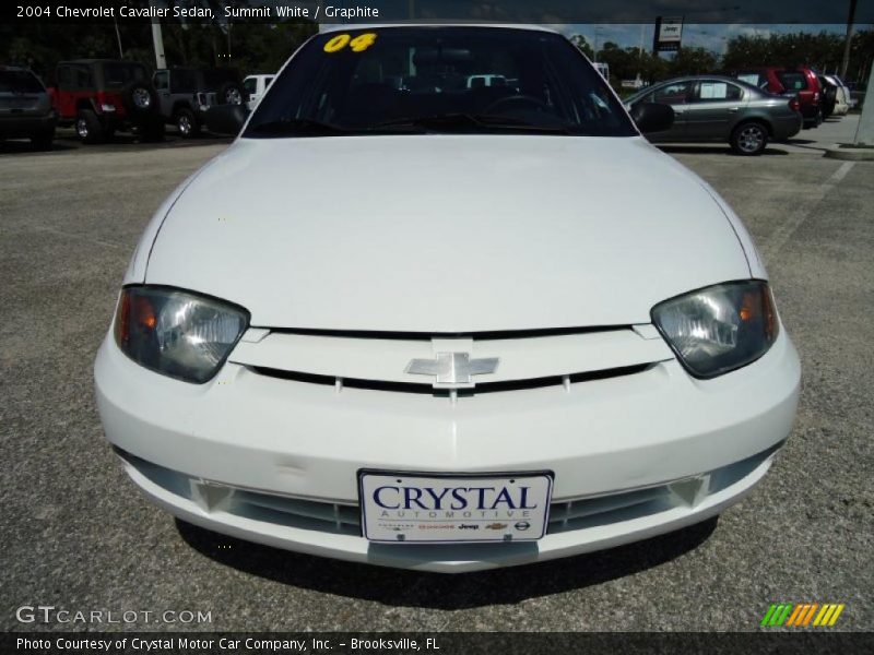 Summit White / Graphite 2004 Chevrolet Cavalier Sedan