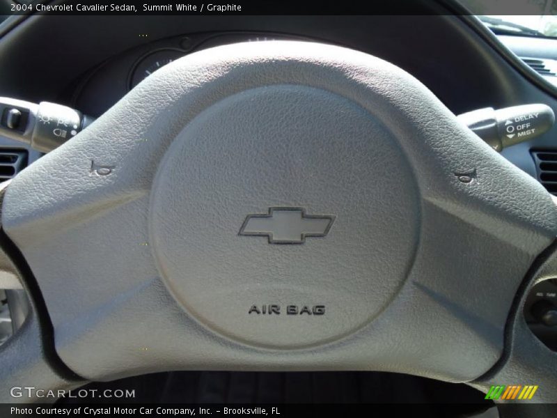 Summit White / Graphite 2004 Chevrolet Cavalier Sedan