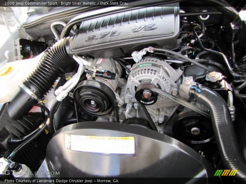 Bright Silver Metallic / Dark Slate Gray 2008 Jeep Commander Sport