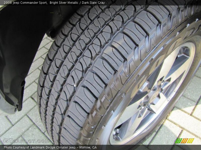 Bright Silver Metallic / Dark Slate Gray 2008 Jeep Commander Sport