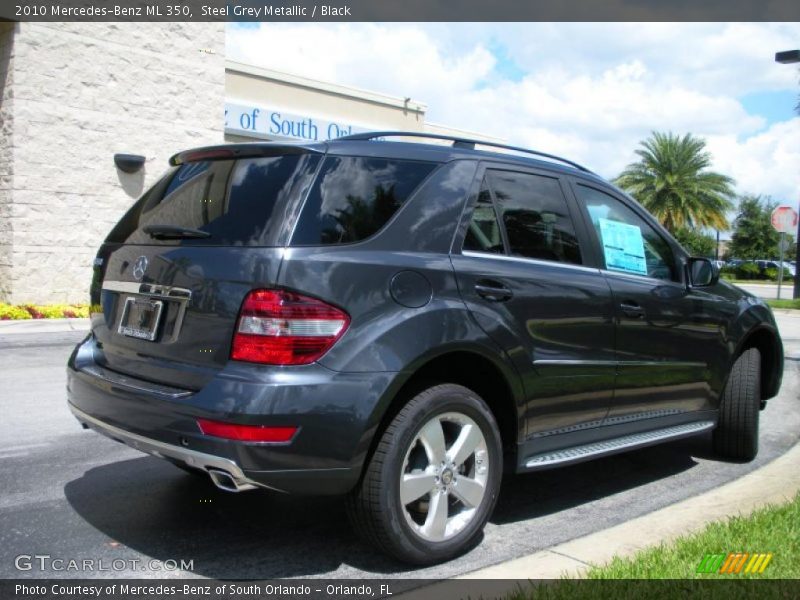 Steel Grey Metallic / Black 2010 Mercedes-Benz ML 350
