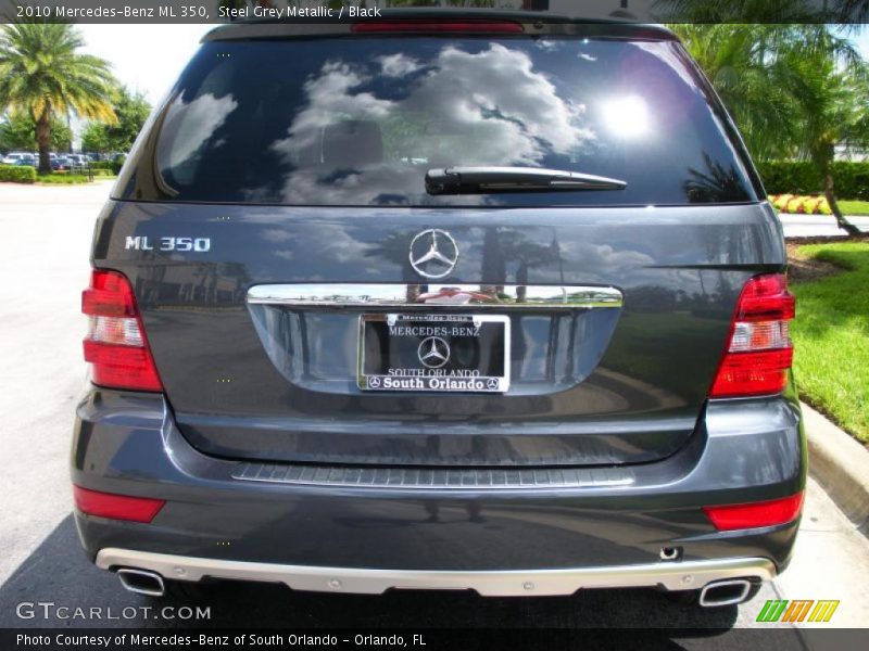 Steel Grey Metallic / Black 2010 Mercedes-Benz ML 350