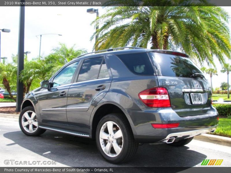 Steel Grey Metallic / Black 2010 Mercedes-Benz ML 350