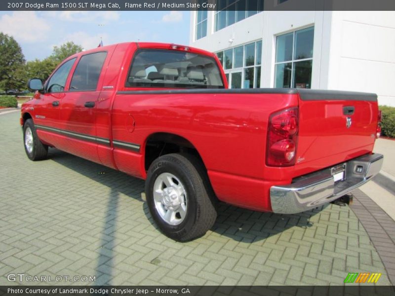Flame Red / Medium Slate Gray 2007 Dodge Ram 1500 SLT Mega Cab