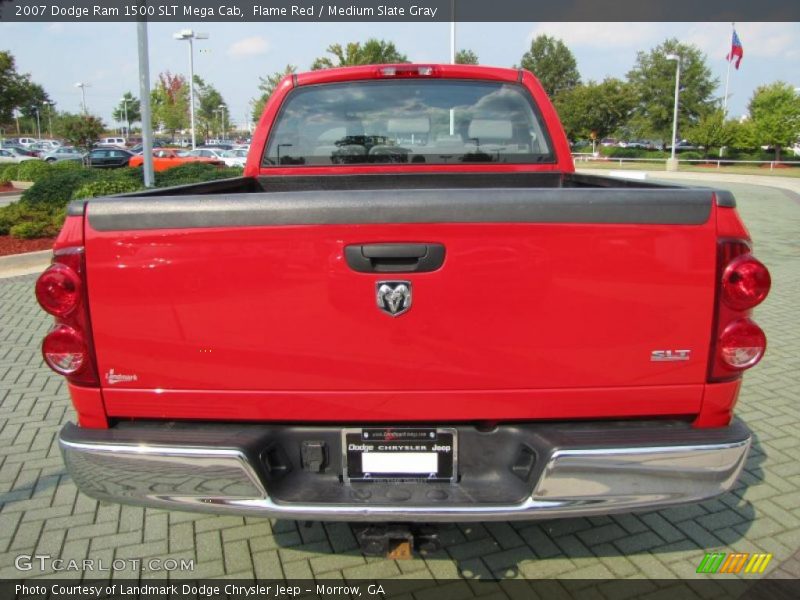 Flame Red / Medium Slate Gray 2007 Dodge Ram 1500 SLT Mega Cab